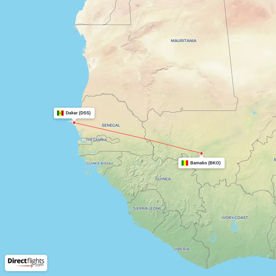 DSS - BKO route map