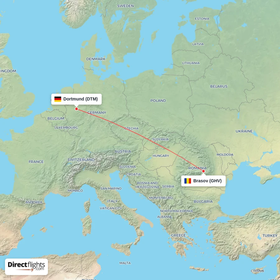 DTM - GHV route map