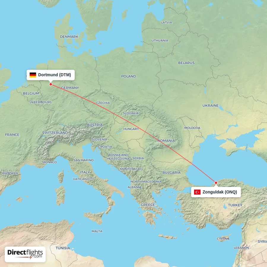 DTM - ONQ route map