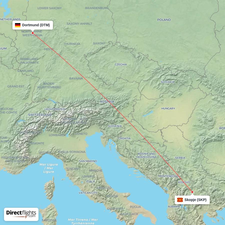 DTM - SKP route map