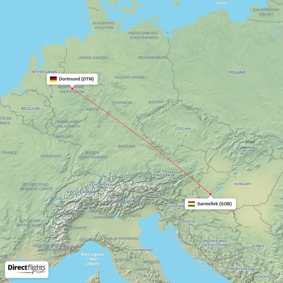 DTM - SOB route map