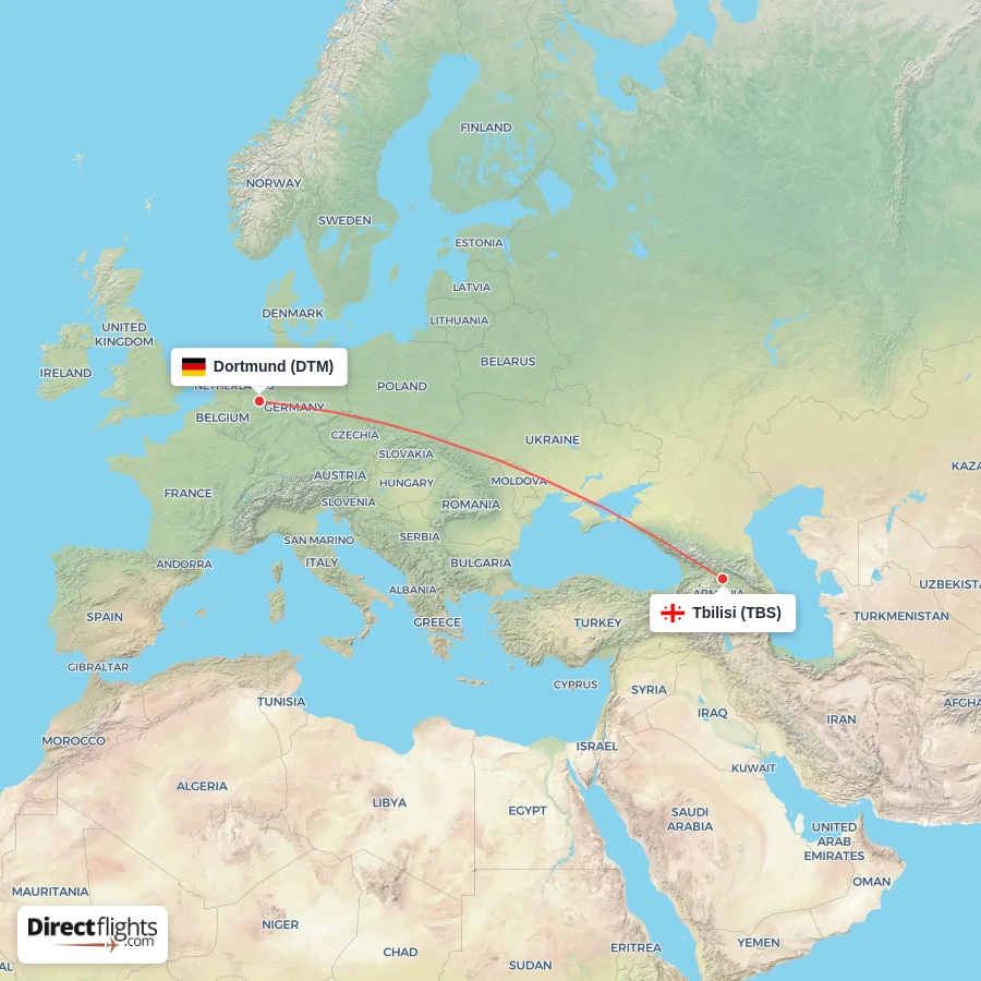 DTM - TBS route map