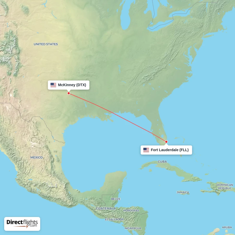DTX - FLL route map