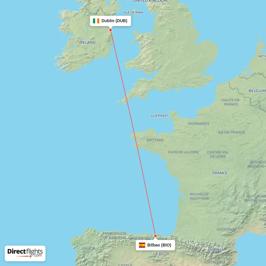 DUB - BIO route map