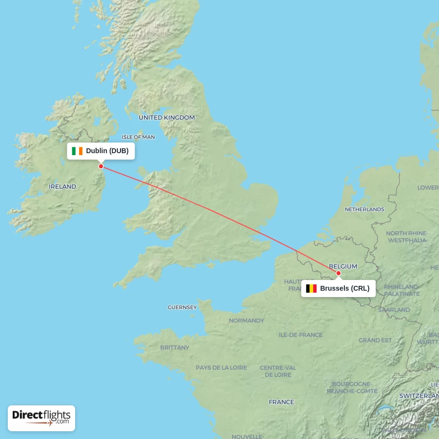 DUB - CRL route map