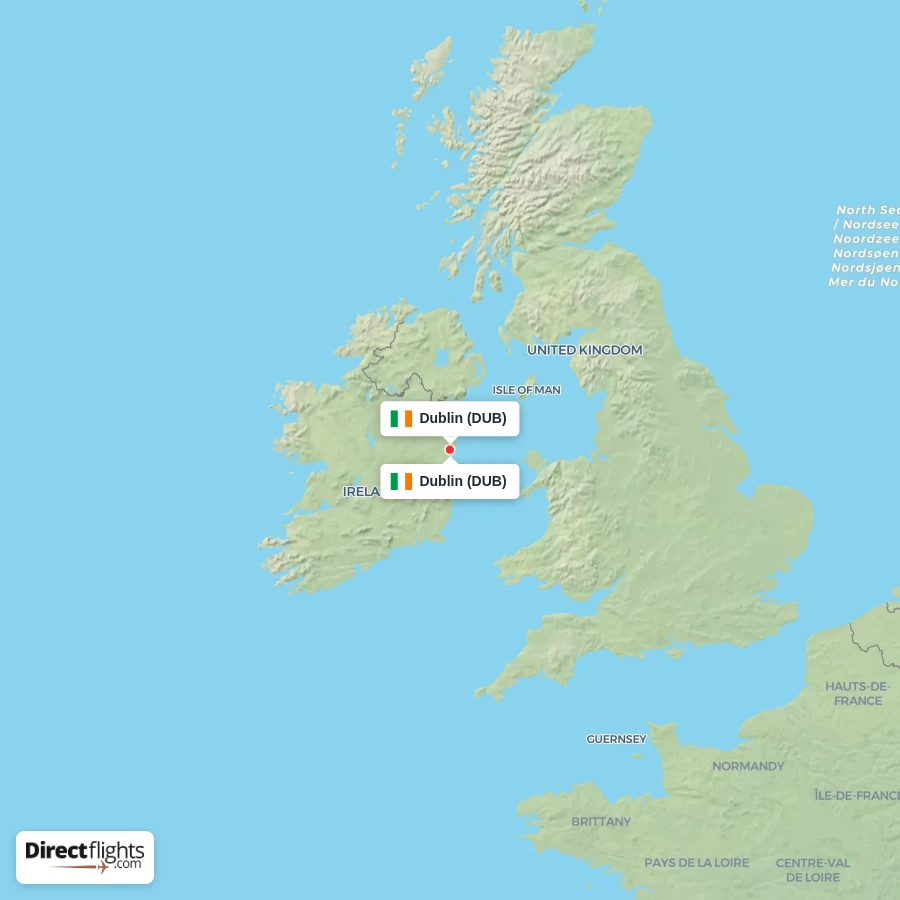 DUB - DUB route map