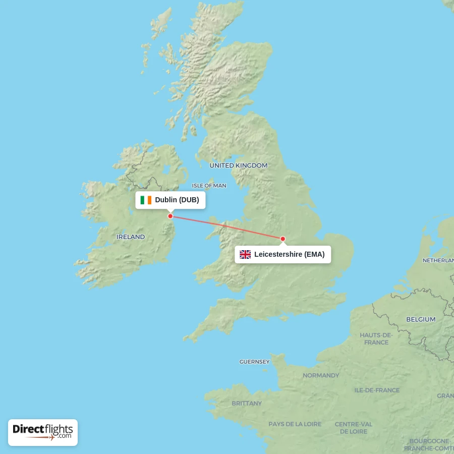 DUB - EMA route map