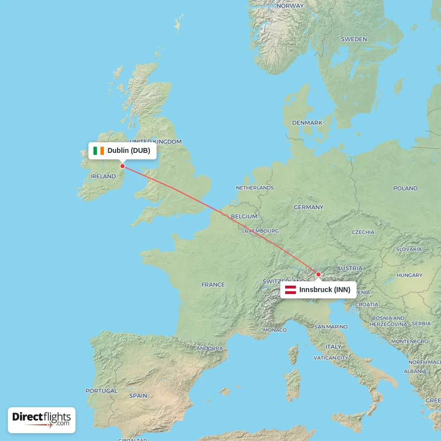 DUB - INN route map