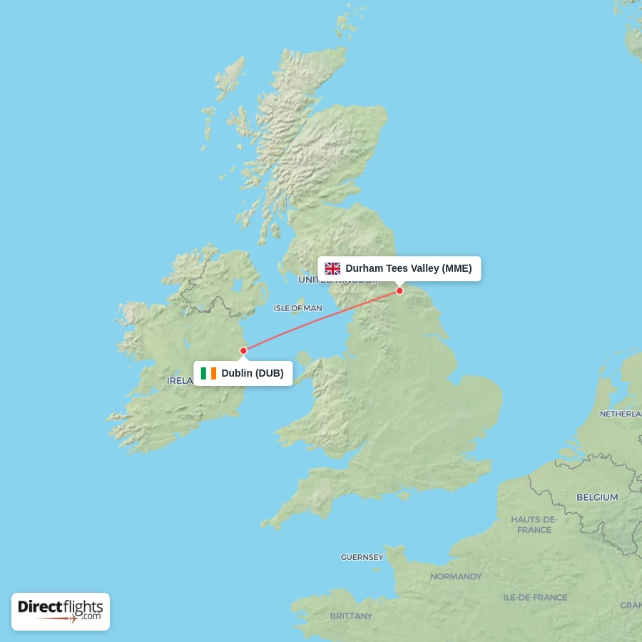 DUB - MME route map