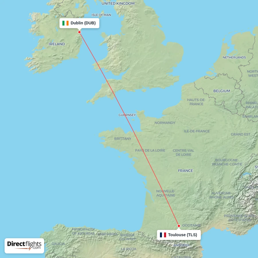 DUB - TLS route map