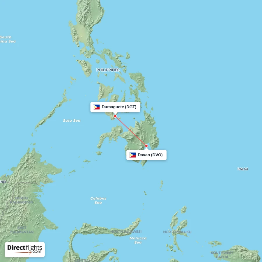 DVO - DGT route map