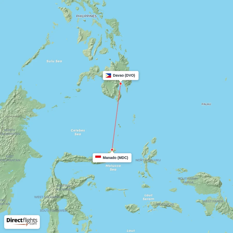 DVO - MDC route map