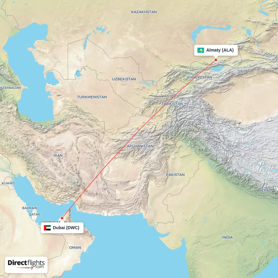 DWC - ALA route map
