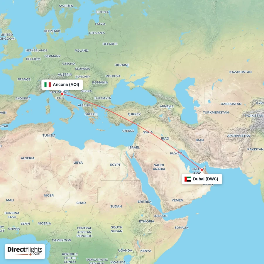 DWC - AOI route map