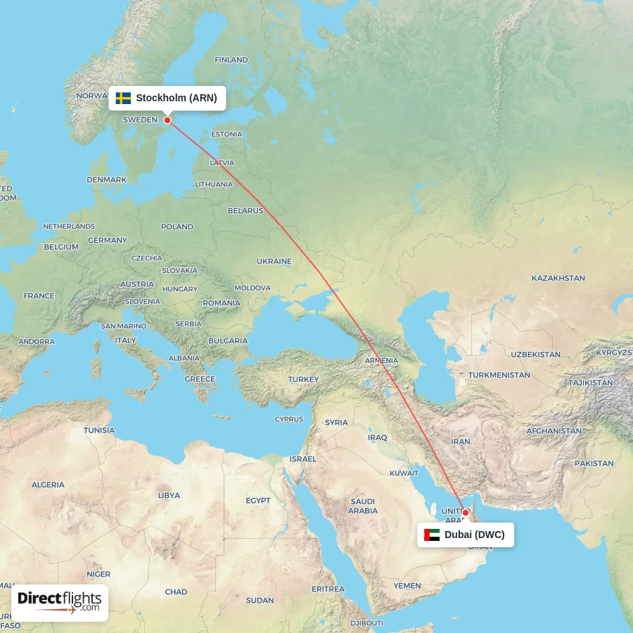 DWC - ARN route map