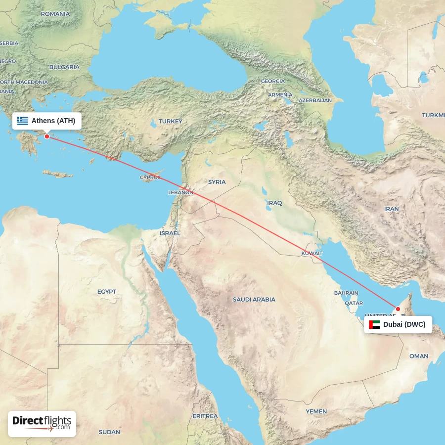 DWC - ATH route map