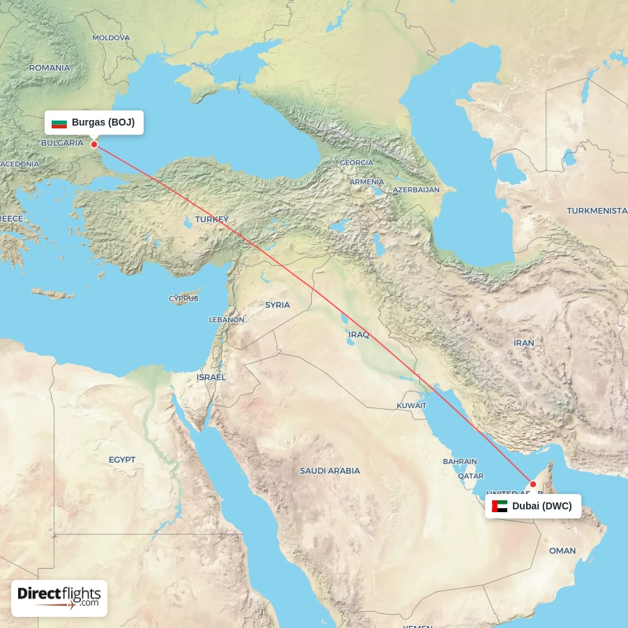 DWC - BOJ route map
