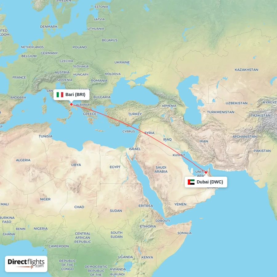 DWC - BRI route map