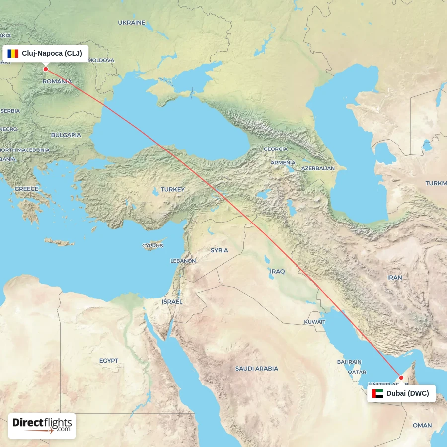 DWC - CLJ route map