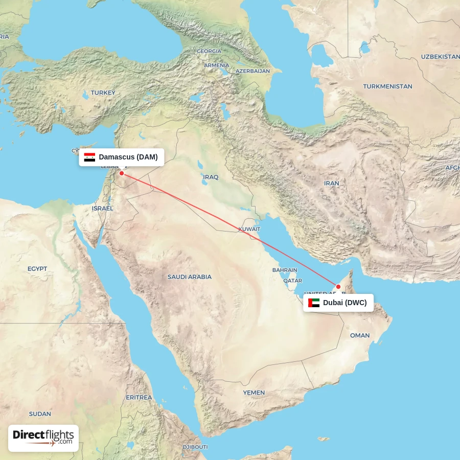 DWC - DAM route map