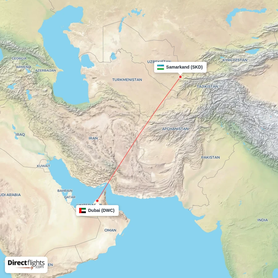 DWC - SKD route map