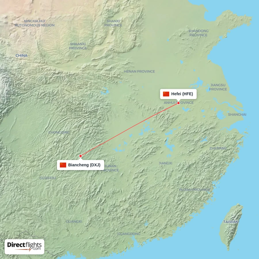 DXJ - HFE route map