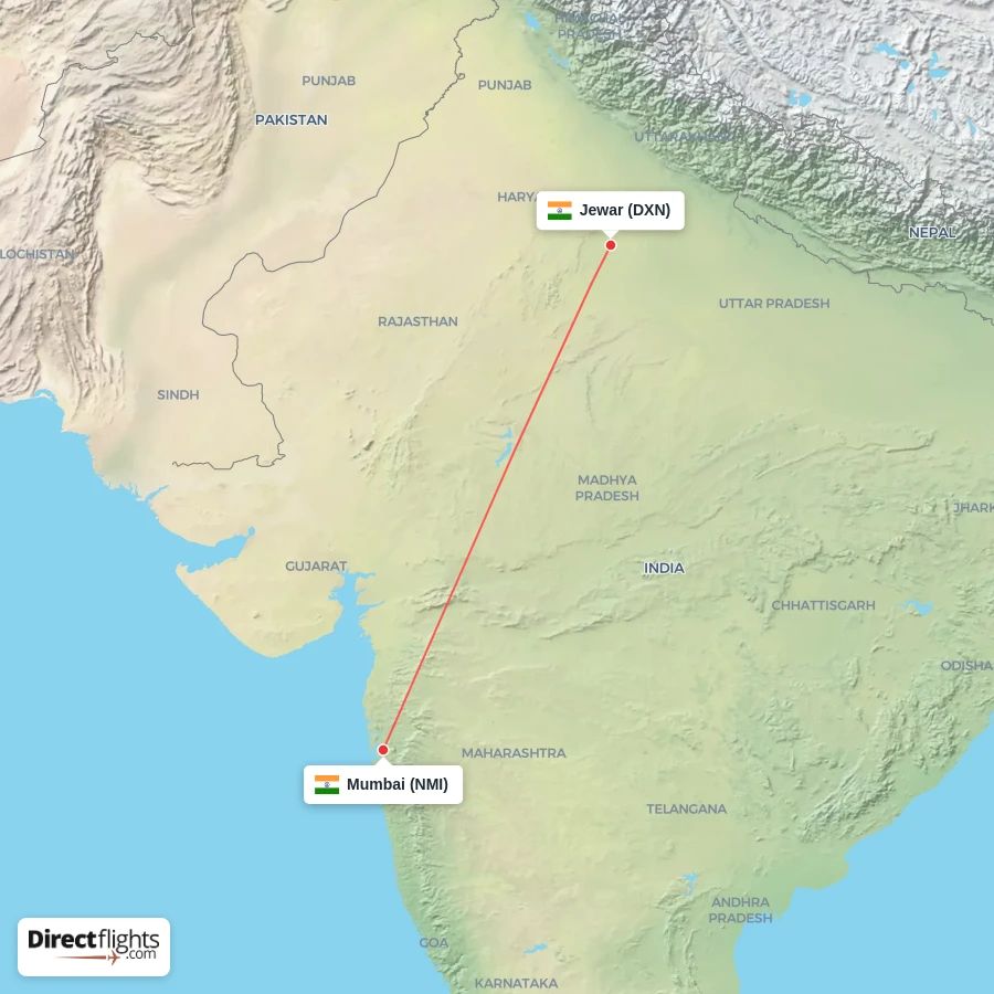 DXN - NMI route map