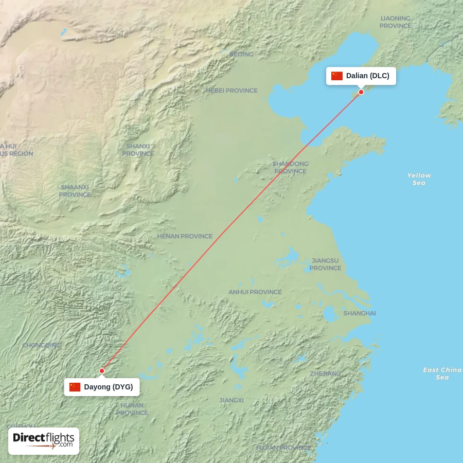 DYG - DLC route map