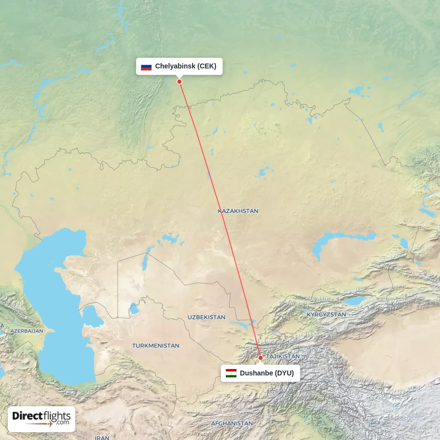 DYU - CEK route map