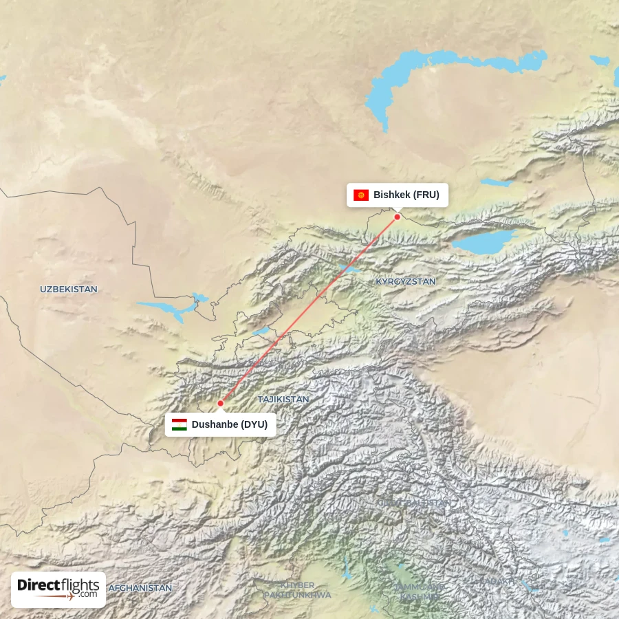 DYU - FRU route map