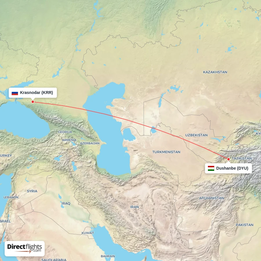 DYU - KRR route map