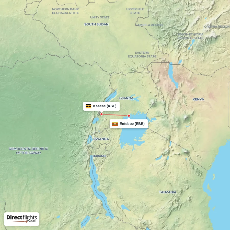 EBB - KSE route map