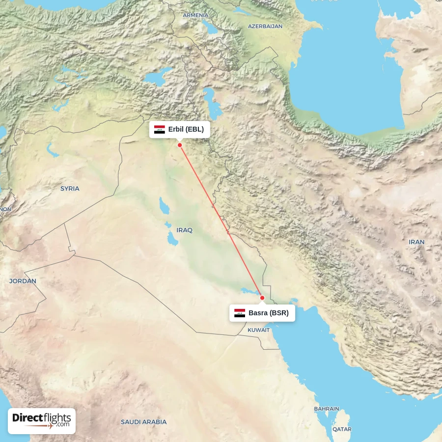 EBL - BSR route map