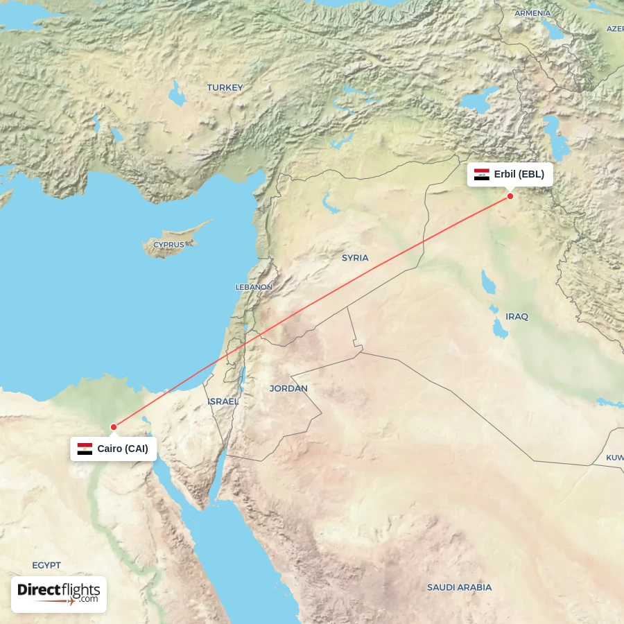 EBL - CAI route map