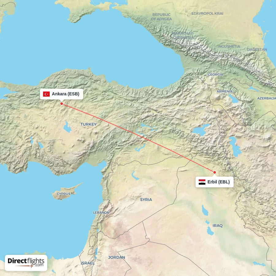 EBL - ESB route map