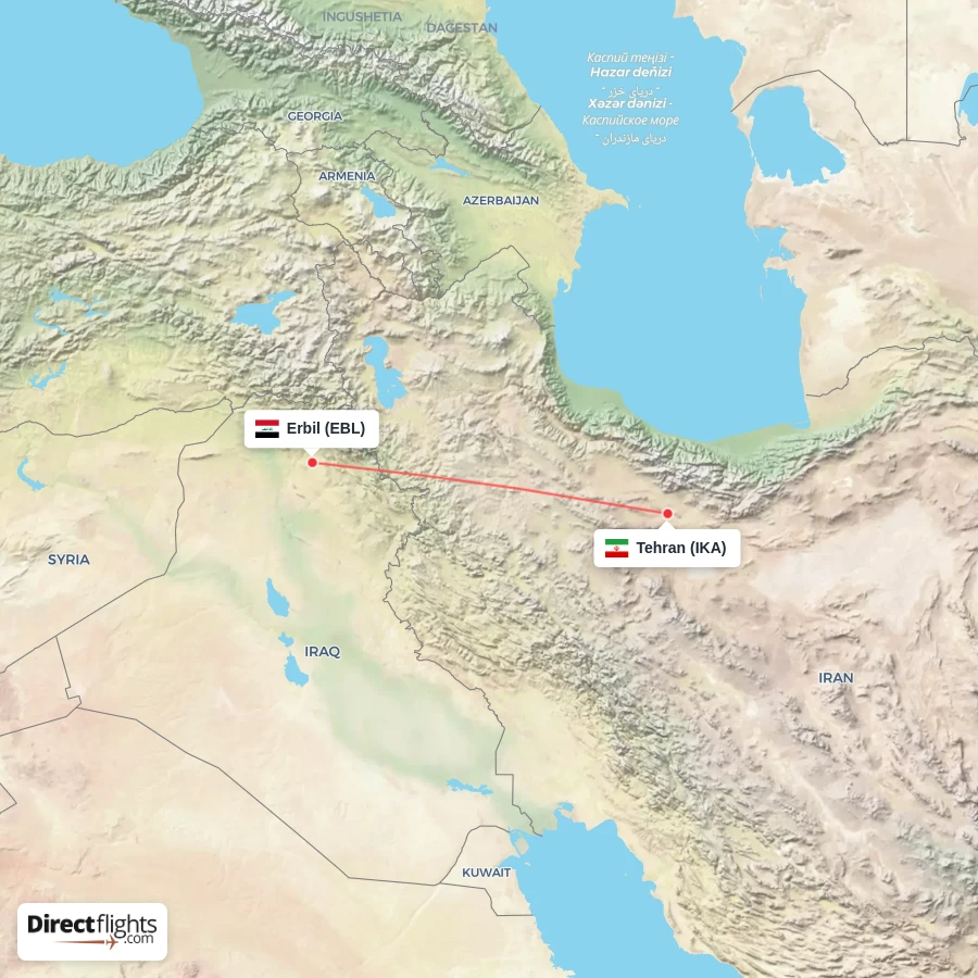 EBL - IKA route map