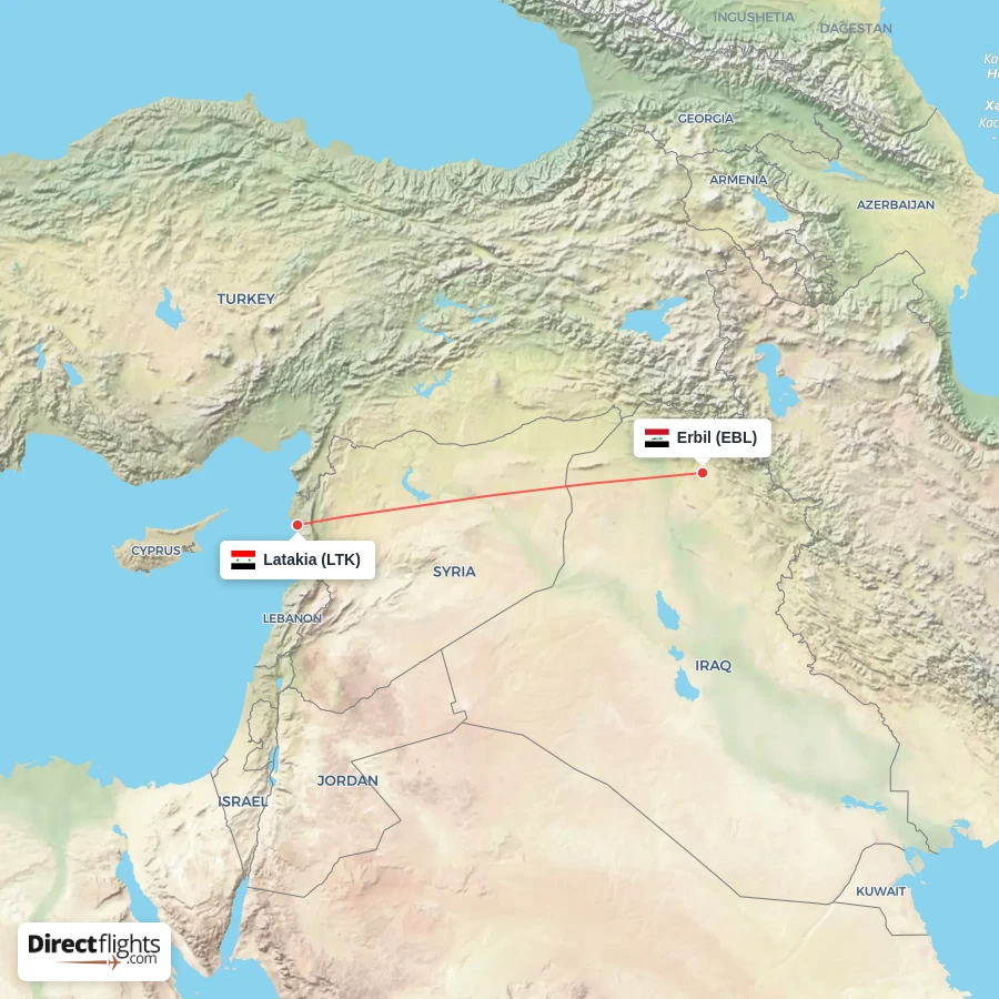 EBL - LTK route map