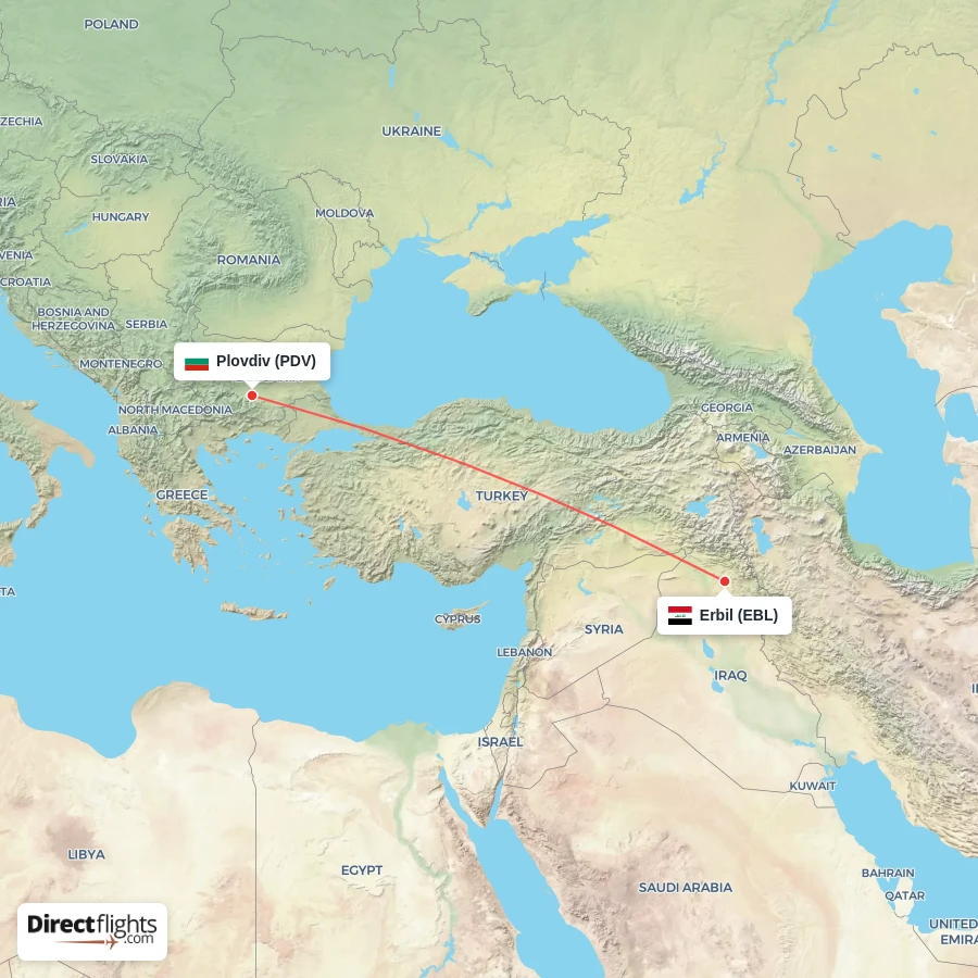 EBL - PDV route map