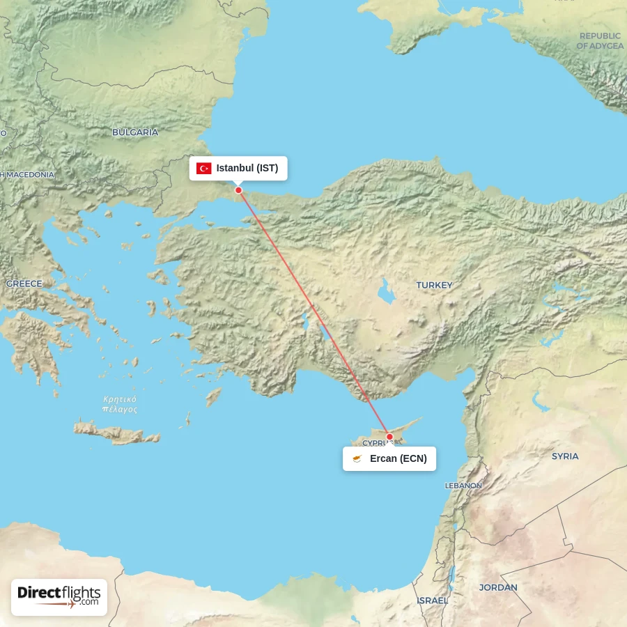 ECN - IST route map