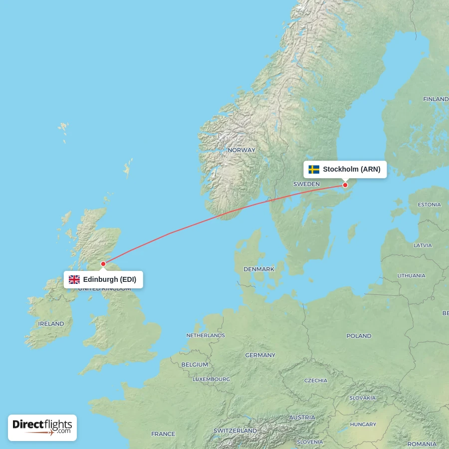 EDI - ARN route map