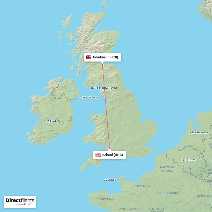 EDI - BRS route map