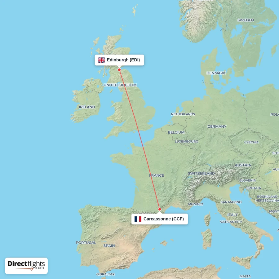 EDI - CCF route map