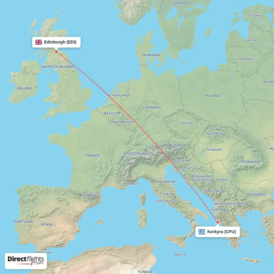 EDI - CFU route map