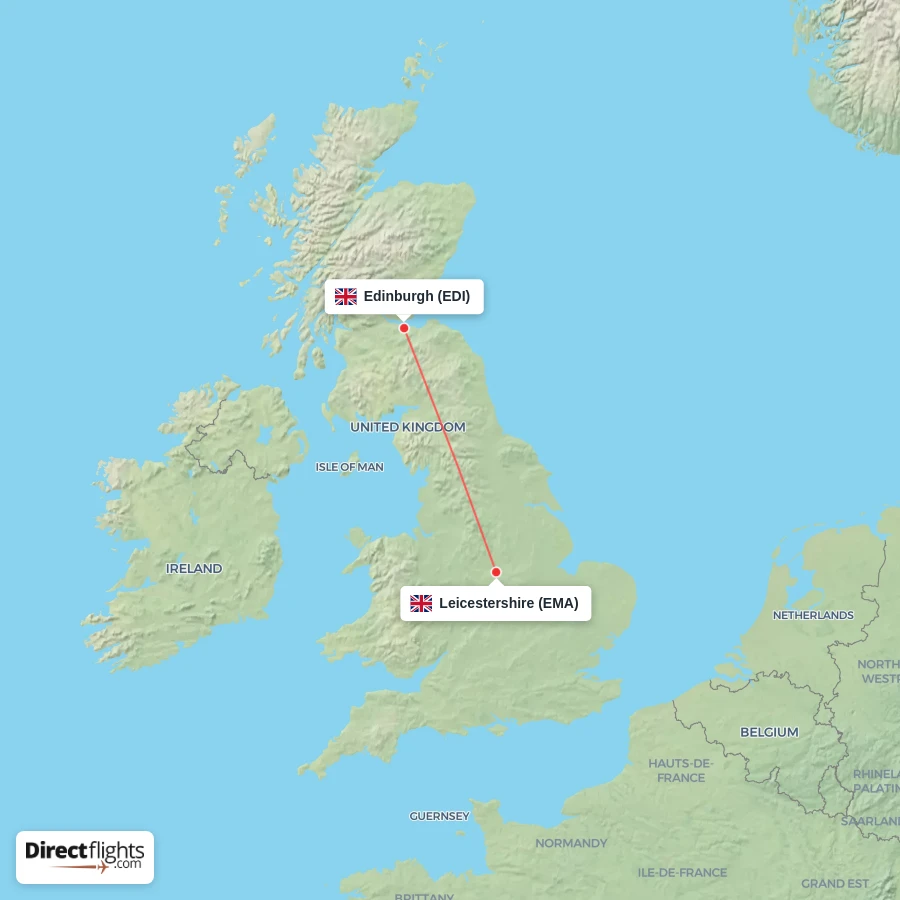 EDI - EMA route map