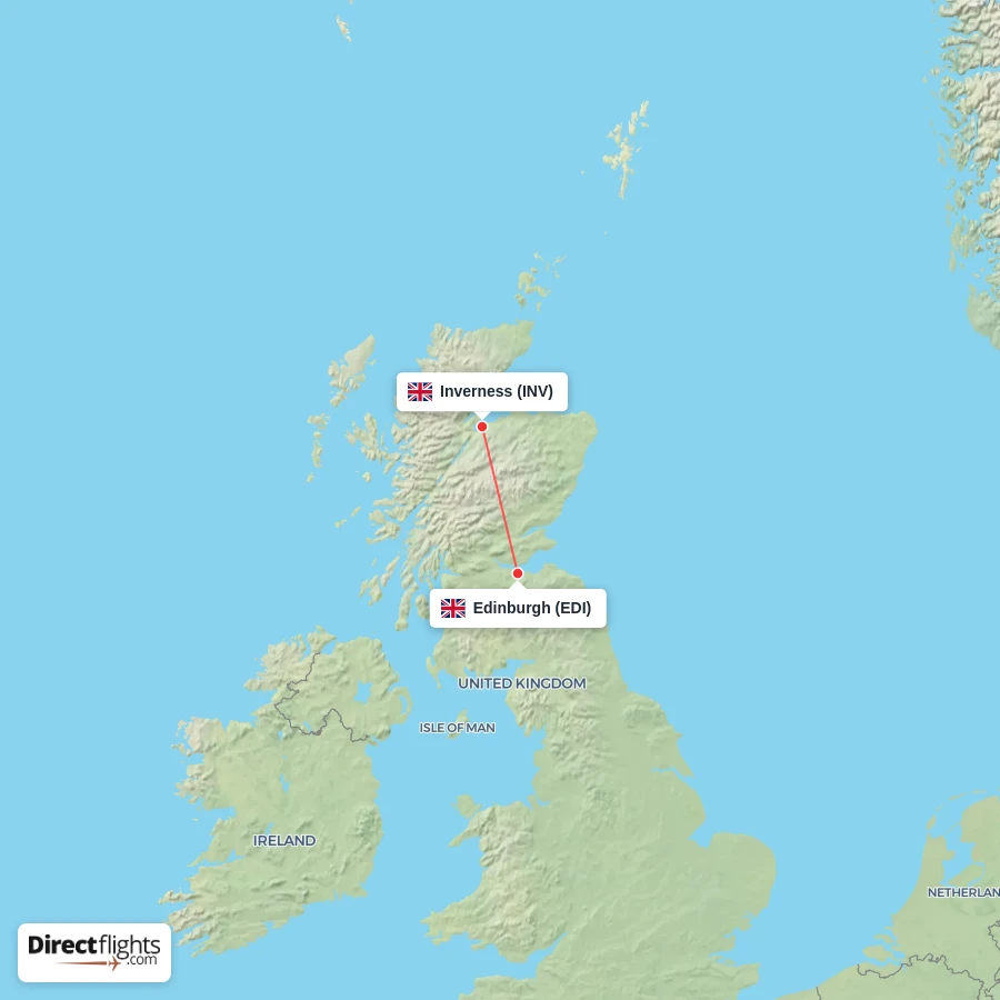 EDI - INV route map