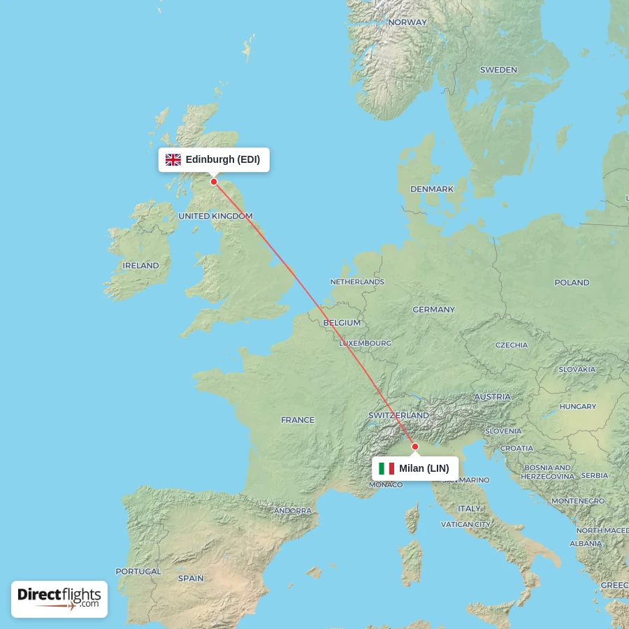 EDI - LIN route map