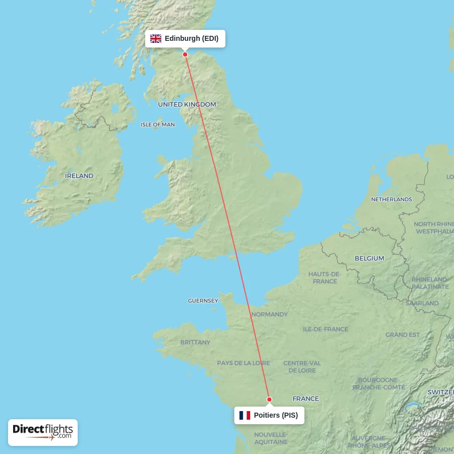 EDI - PIS route map