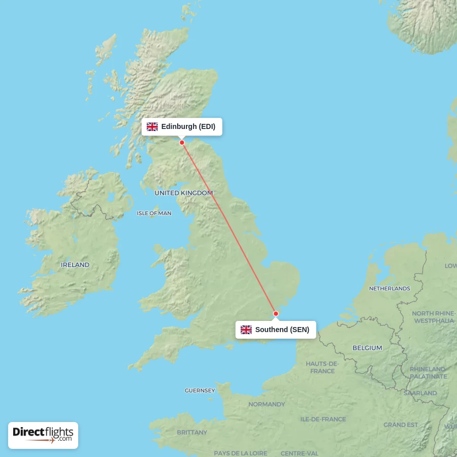 EDI - SEN route map