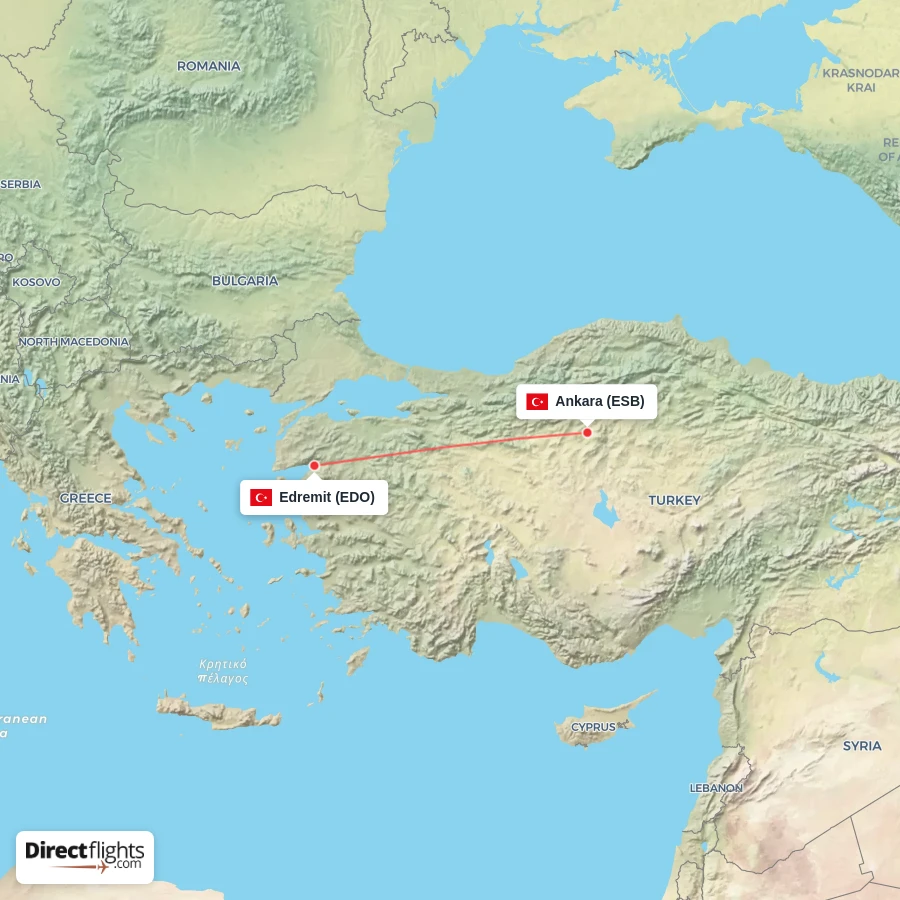 EDO - ESB route map