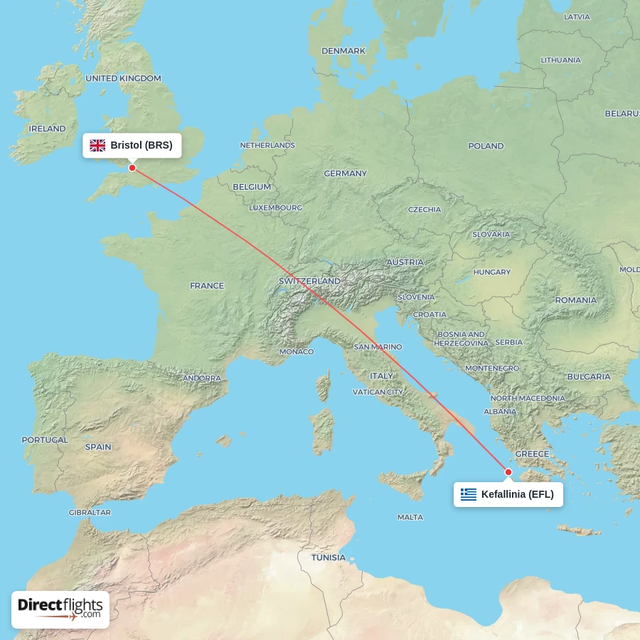 EFL - BRS route map